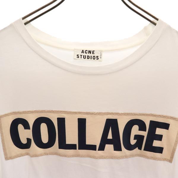 アクネストゥディオズ プリント 半袖 Tシャツ S ホワイト系 ACNE STUDIOS メンズ