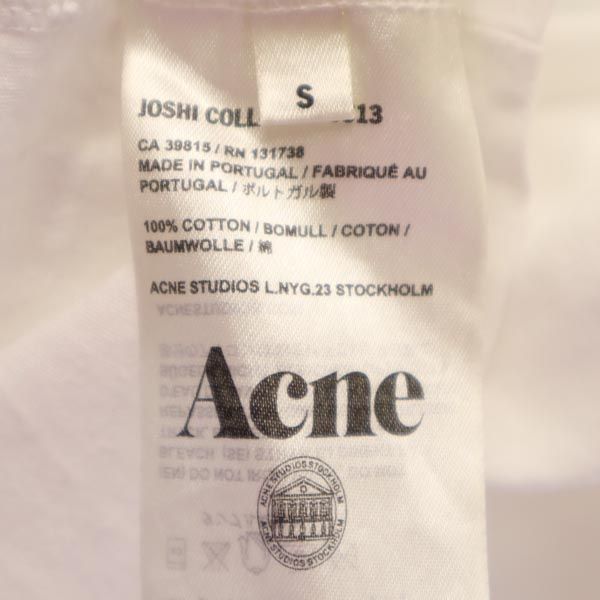 アクネストゥディオズ プリント 半袖 Tシャツ S ホワイト系 ACNE STUDIOS メンズ