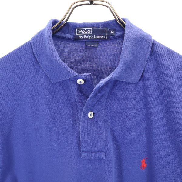 Polo by Ralph Lauren ポロバイラルフローレン 半袖 ポロシャツ M ブルー系 鹿の子 メンズ