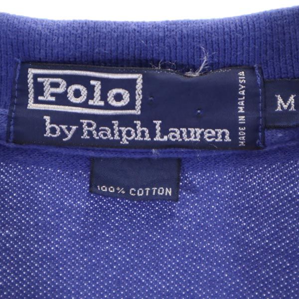 Polo by Ralph Lauren ポロバイラルフローレン 半袖 ポロシャツ M ブルー系 鹿の子 メンズ
