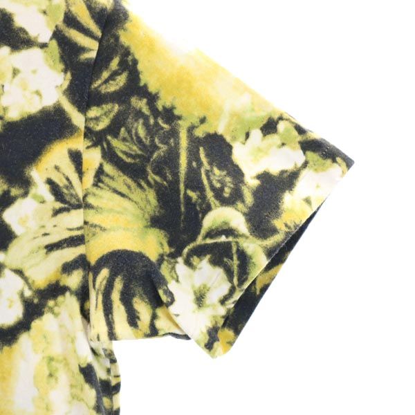 TOGA トーガ 日本製 総柄 半袖 Tシャツ 44 イエロー系 メンズ