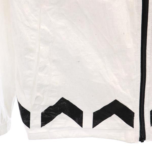 CONVERSE コンバース 日本製 両面 プリント 長袖 ジップパーカー 1 白×黒 レディース