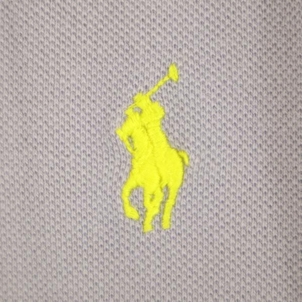 Polo by Ralph Lauren ポロバイラルフローレン 半袖 ポロシャツ S ライトグレー系 CUSTOM FIT 鹿の子 メンズ