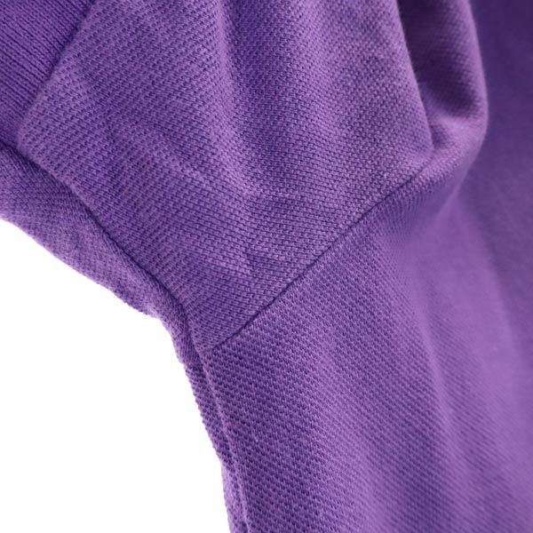 Polo by Ralph Lauren ポロバイラルフローレン 半袖 ポロシャツ S パープル CUSTOM FIT 鹿の子 メンズ