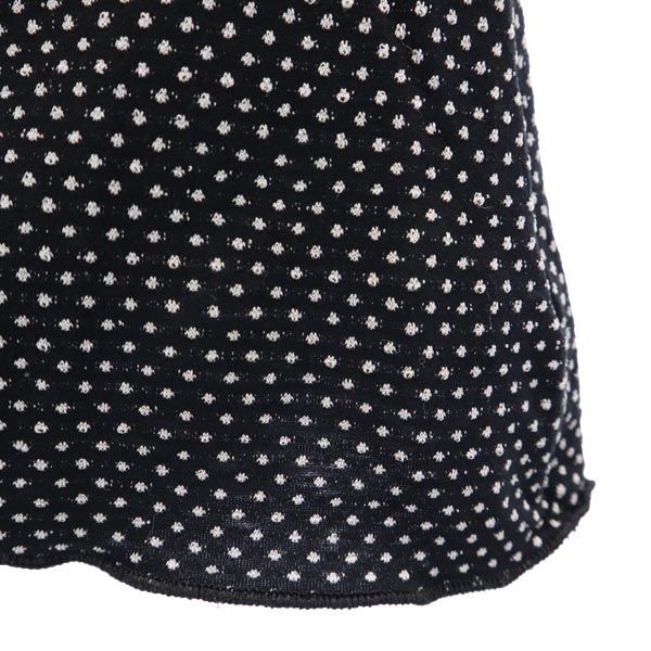 ARMANI COLLEZIONI アルマーニコレッツォーニ ドット 半袖 Tシャツ 42 ブラック系 カットソー レディース