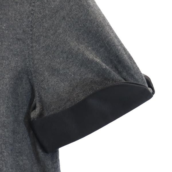 MARC BY MARC JACOBS マークバイマークジェイコブス シルクブレンド 半袖 ニット カットソー S グレー系 バックボタン レディース