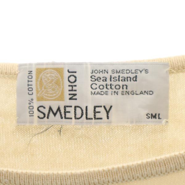 JOHN SMEDLEY ジョンスメドレー 英国製 半袖 カットソー SML ベージュ系 レディース