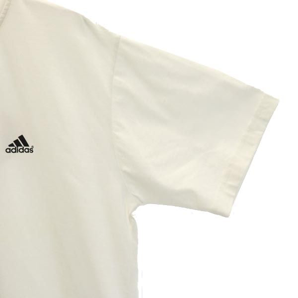 adidas アディダス ロゴプリント 半袖 Tシャツ L ホワイト系 メンズ