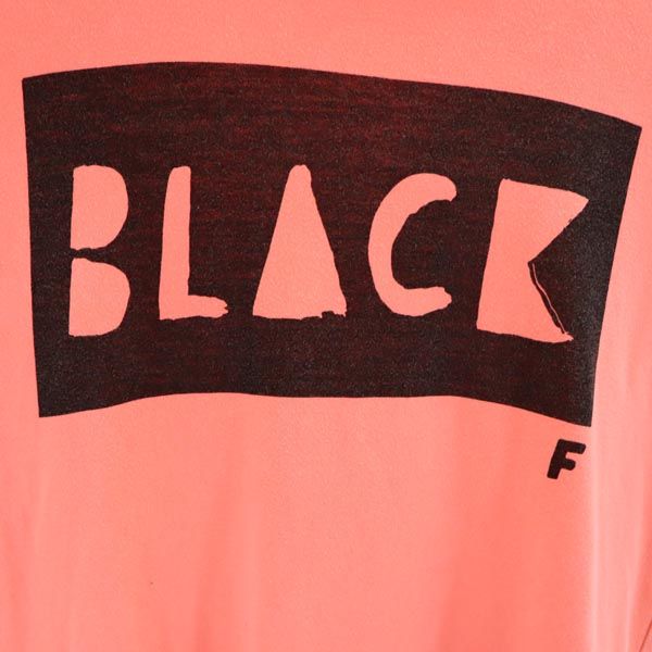 BLACK COMME des GARCONS ブラックコムデギャルソン 2010年 日本製 ロゴプリント 半袖 Tシャツ M ピンク系 メンズ