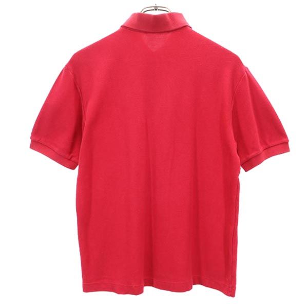 mikihouse ミキハウス 日本製 半袖 ポロシャツ M 赤系 鹿の子 メンズ