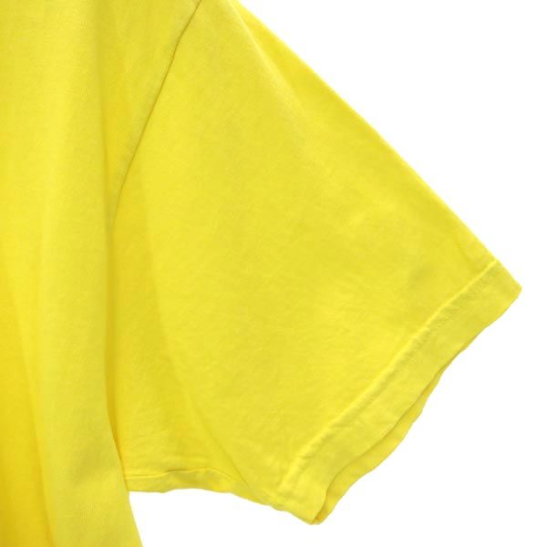 UNDEFEATED アンディフィーテッド ロゴプリント 半袖 Tシャツ S イエロー メンズ
