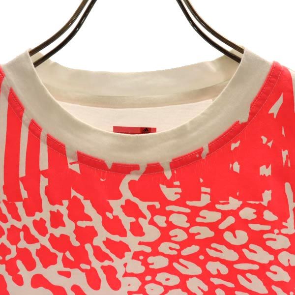 adidas アディダス ロゴプリント 半袖 Tシャツ M ホワイト系 レディース