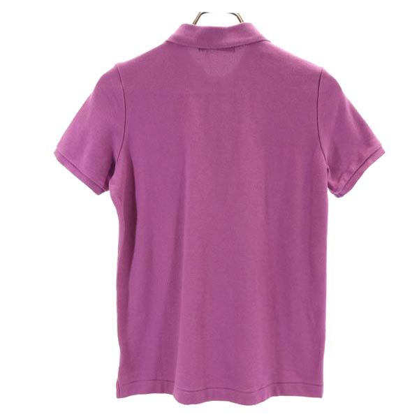 HUNTING WORLD ハンティングワールド ロゴ刺繍 半袖 ポロシャツ S パープル レディース