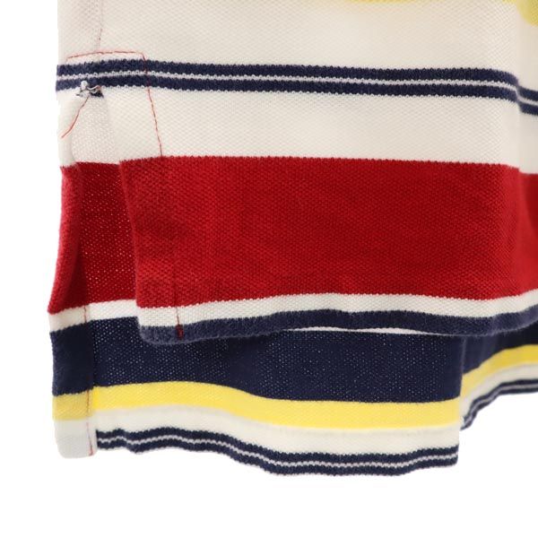 Polo by Ralph Lauren ポロバイラルフローレン ボーダー 半袖 ポロシャツ S レッド系 鹿の子 メンズ