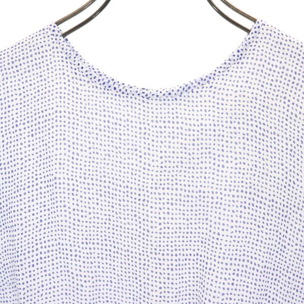 MAX MARA マックスマーラ ドット ノースリーブ カットソー 38 ホワイト系 バックジップ レディース