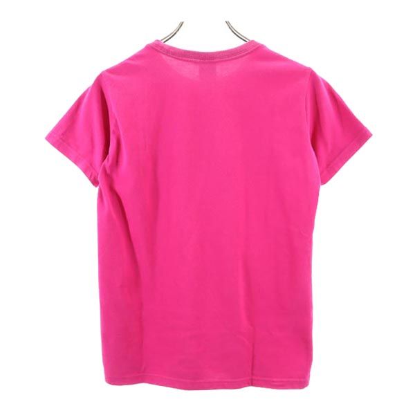 THE NORTH FACE ノースフェイス NTW3490X ロゴプリント 半袖 Tシャツ M ピンク系 アウトドア レディース