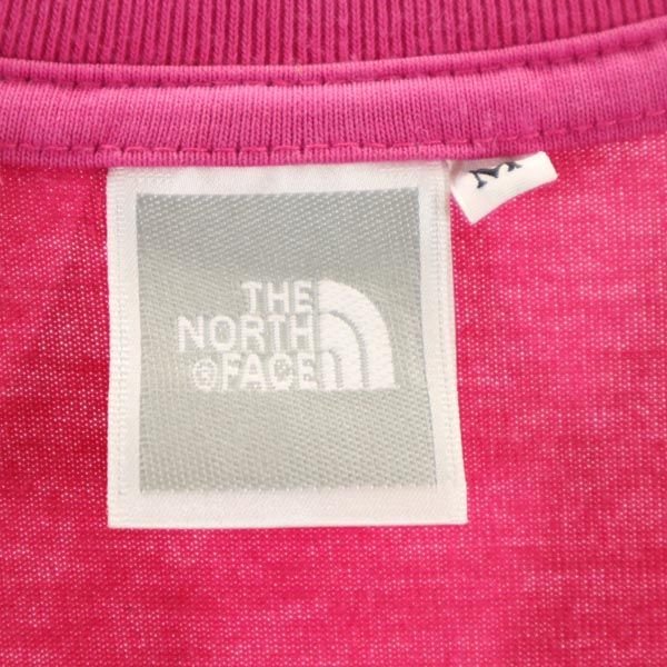 THE NORTH FACE ノースフェイス NTW3490X ロゴプリント 半袖 Tシャツ M ピンク系 アウトドア レディース