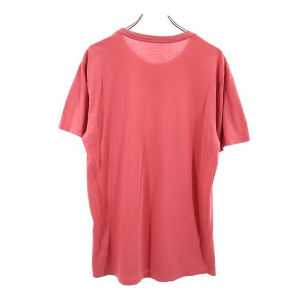 アトリエエース USA製 ロゴ プリント 半袖 Tシャツ L 赤系 ATELIER ACE メンズ