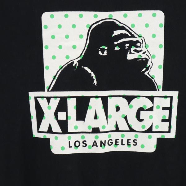 XLARGE エクストララージ ロゴプリント 半袖 Tシャツ M 黒 メンズ