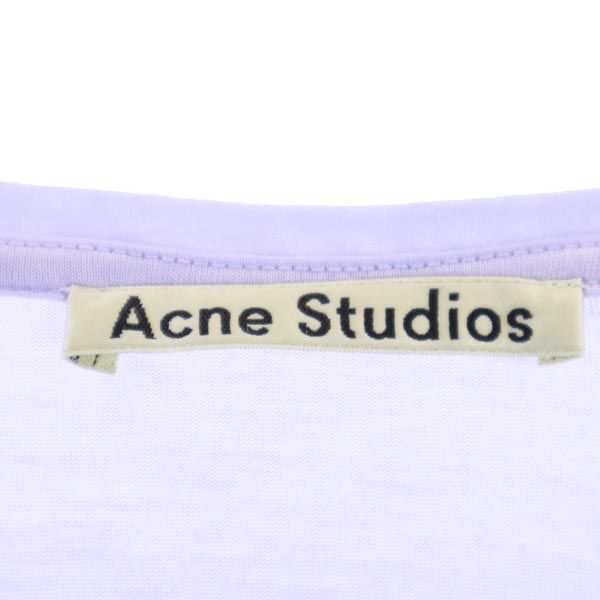 ACNE STUDIOS アクネストゥディオズ 半袖 Vネック Tシャツ XS パープル系 ドルマンスリーブ レディース
