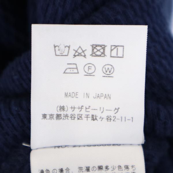 RHC Ron Herman アールエイチシー ロンハーマン 日本製 半袖 Tシャツ S ネイビー ストレッチ レディース