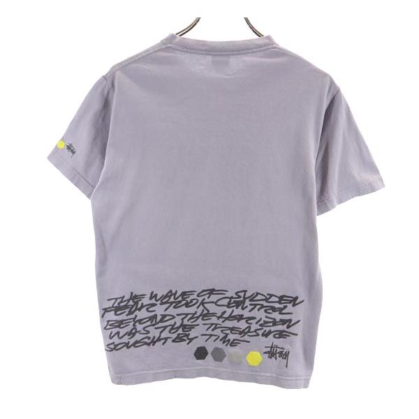 STUSSY ステューシー ロゴプリント 半袖 Tシャツ S グレー メンズ