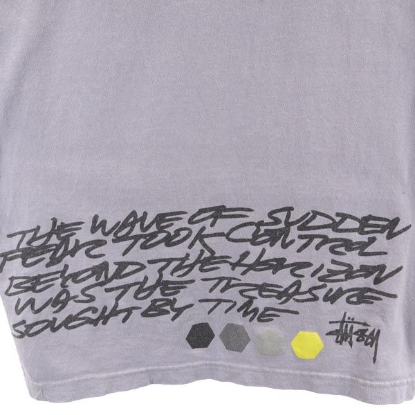 STUSSY ステューシー ロゴプリント 半袖 Tシャツ S グレー メンズ