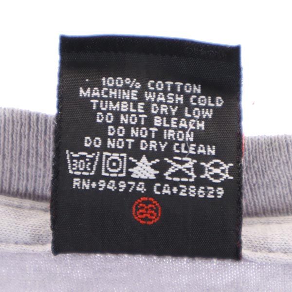 STUSSY ステューシー ロゴプリント 半袖 Tシャツ S グレー メンズ