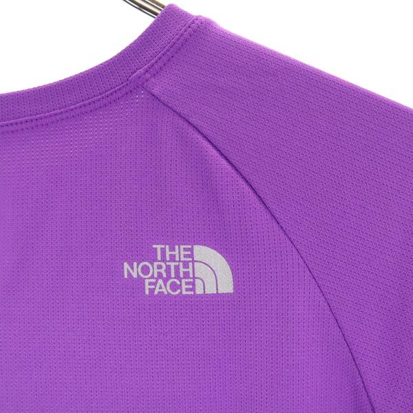 THE NORTH FACE ノースフェイス ロゴプリント 半袖 Tシャツ M 紫 レディース