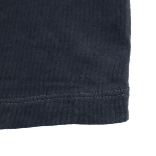 E.Z BY ZEGNA イージーバイゼニア 三陽商会 プリント 半袖 Vネック Tシャツ L グレー系 メンズ