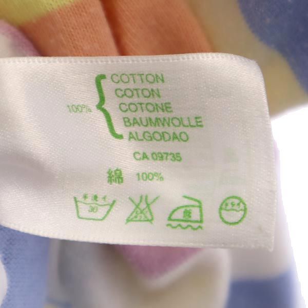 JOHN SMEDLEY ジョンスメドレー 英国製 ボーダー 長袖 Vネックニット カットソー レディース