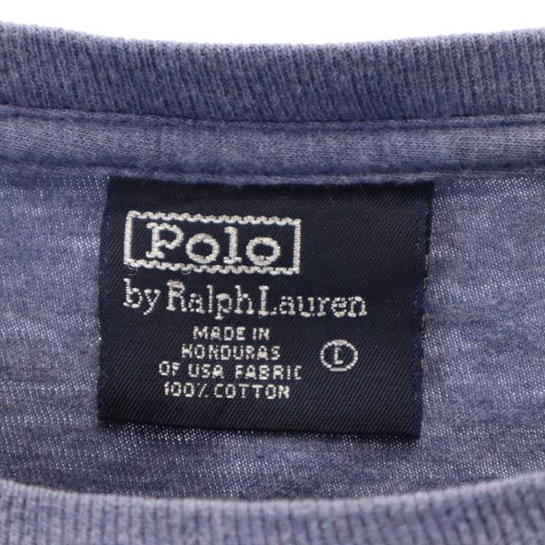 Polo by Ralph Lauren ポロバイラルフローレン ロゴ刺繍 半袖 Tシャツ L ネイビー系 メンズ
