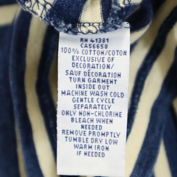Polo by Ralph Lauren ポロバイラルフローレン ボーダー 半袖 Tシャツ M ネイビー系 胸ポケット メンズ