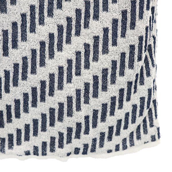 GIORGIO ARMANI ジョルジオアルマーニ イタリア製 シルクブレンド 総柄 タンクトップ 38 ネイビー系 レディース