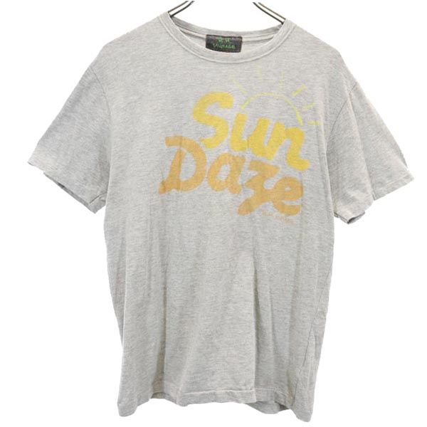 R.H. ViNTAGE アールエイチヴィンテージ プリント 半袖 Tシャツ M グレー系 ロンハーマン メンズ