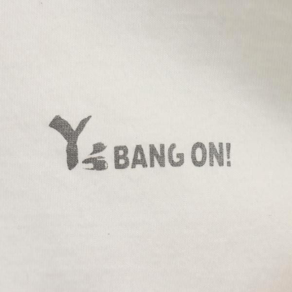 Y's BANG ON! ワイズ バングオン 日本製 ロゴ プリント 半袖 Tシャツ 2 白 ヨウジヤマモト メンズ