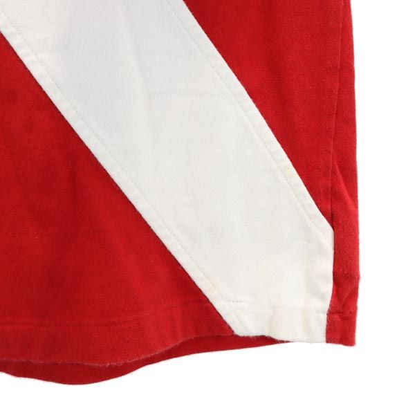 POLO RALPH LAUREN ポロラルフローレン ロゴ刺繍 半袖 Tシャツ L（14-16） レッド×ホワイト キッズ