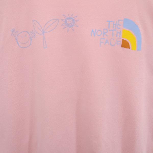 THE NORTH FACE ノースフェイス NTJ32462 ロゴプリント 半袖 Tシャツ L ピンク系 アウトドア キッズ