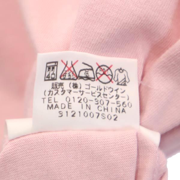 THE NORTH FACE ノースフェイス NTJ32462 ロゴプリント 半袖 Tシャツ L ピンク系 アウトドア キッズ