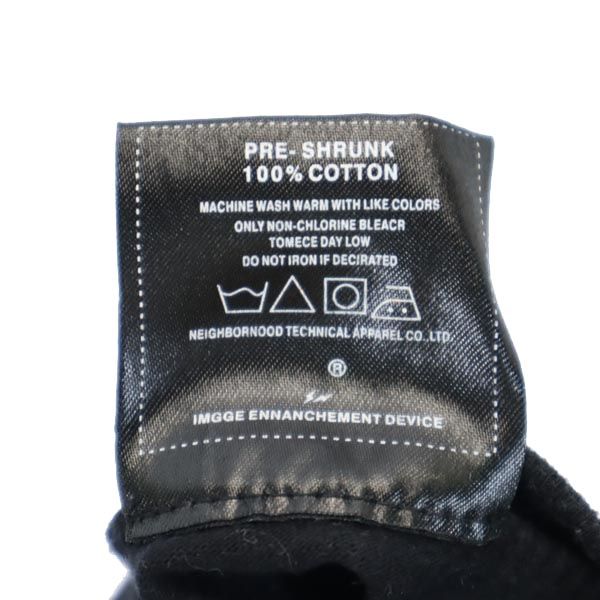 NEIGHBORHOOD ネイバーフッド 両面 プリント 半袖 Tシャツ S 黒 メンズ