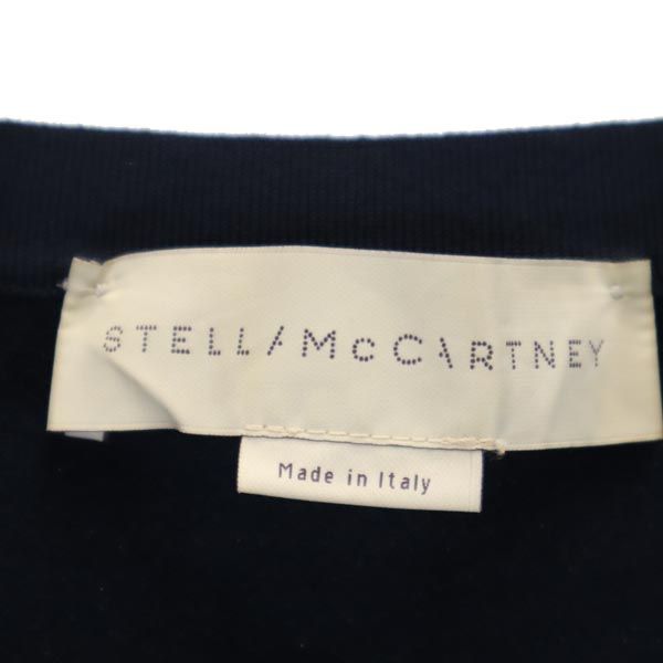 STELLA McCARTNEY ステラマッカトニー イタリア製 半袖 ニット 36 紺 フレンチスリーブ セーター レディース