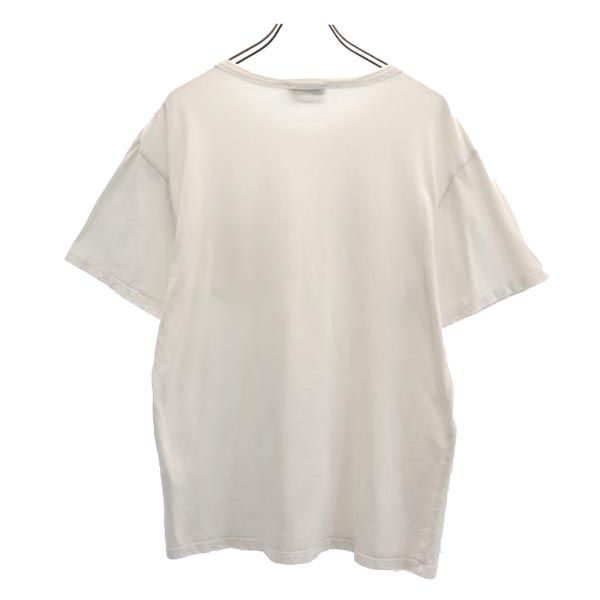 MAISON KITSUNE メゾンキツネ ロゴ刺繍 半袖 Tシャツ M ホワイト系 胸ポケット メンズ