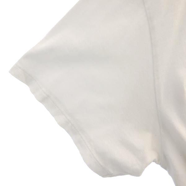 MAISON KITSUNE メゾンキツネ ロゴ刺繍 半袖 Tシャツ M ホワイト系 胸ポケット メンズ