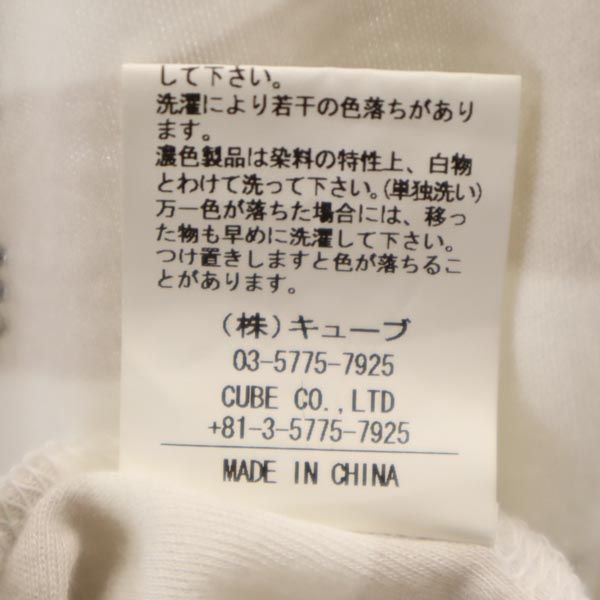 MARK&LONA マークアンドロナ ラインストーンスカル ボーダー柄 ゴルフ 半袖 Tシャツ S グレー×白 レディース