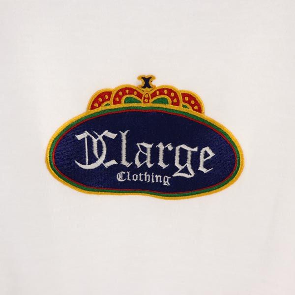 XLARGE エクストララージ 刺繍入り 長袖 Tシャツ M 白 ロンT メンズ