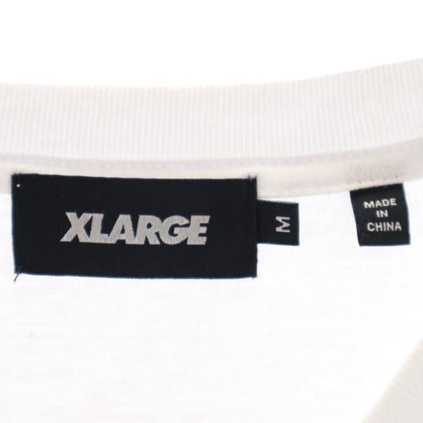 XLARGE エクストララージ 刺繍入り 長袖 Tシャツ M 白 ロンT メンズ