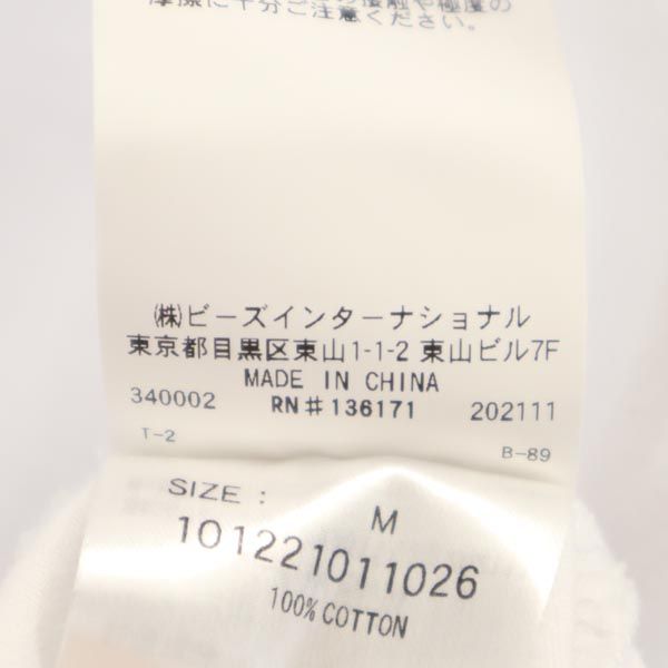 XLARGE エクストララージ 刺繍入り 長袖 Tシャツ M 白 ロンT メンズ