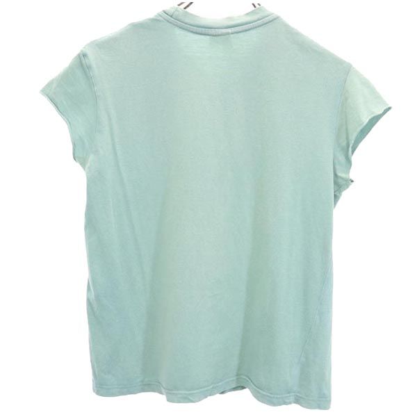 SILAS サイラス プリント 半袖 Tシャツ M 緑系 フレンチスリーブ レディース