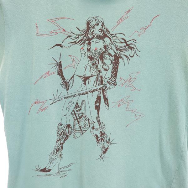 SILAS サイラス プリント 半袖 Tシャツ M 緑系 フレンチスリーブ レディース