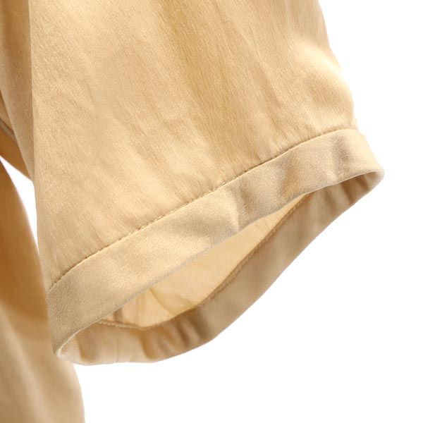 Chloe クロエ シルク 半袖 カットソー 34 キャメル レディース